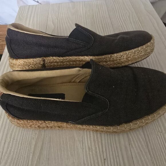 Sperry Espadrille Womens Size 8 Slip On Rubber Outsole Black Jute Twin … - Picture 4 of 9